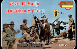 Солдатики из пластика Американские солдаты. ВМВ (1/72) Strelets