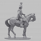 Сборная миниатюра из смолы Конный штаб-офицер 1808-1812 гг, 28 мм, Аванпост