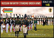 Солдатики из пластика Russian Infantry Standing Order Arms, (1/72) Strelets - фото