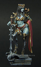 Сборная миниатюра из смолы Vampire Female, First Legion - фото