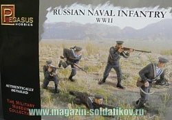 Солдатики из пластика Русские моряки, WWII 1:72, Pegasus