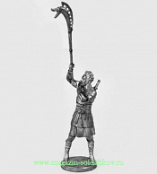 Миниатюра из олова Кельтский воин с трубой, 4 в. до н.э., 54 мм, Россия - фото