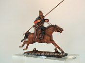 Сборная фигура из металла Hun Warrior 4 c. a. d., 54 мм, Alive history miniatures - фото
