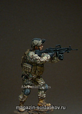 Сборная миниатюра из смолы US NAVY SEAL gunner. (1/35) Ant-miniatures - фото