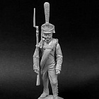 Сборная миниатюра из металла Унтер-офицер гренадерских полков, Россия 1812-14 гг. 54 мм, Chronos miniatures