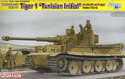 Сборная модель из пластика Д ТАНК TIGER I «TUNISIA INITIAL TIGER» (1/35) Dragon