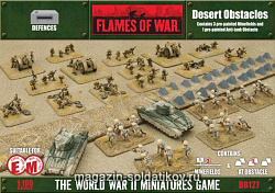 Сборная модель из пластика Desert minefields & Tank Traps (15mm) Flames of War