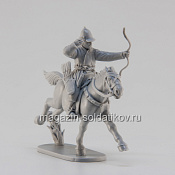 Сборная миниатюра из смолы Сибирско-татарский лёгкий всадник, 28 мм, Аванпост - фото