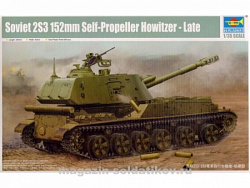 Сборная модель из пластика САУ Soviet 2S3 152mm Self-Propeller-Howitzer-Lete (1:35) Трумпетер