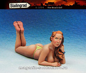 Сборная фигура из смолы Девушка на пляже, 1/35, Stalingrad - фото