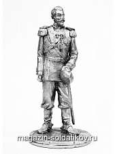 Миниатюра из олова 847 РТ Николай II в парадном мундире, 54 мм, Ратник - фото