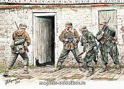 Сборные фигуры из пластика MB 3584 Немецкая пехота в Западной Европе. 1944-1945гг (1/35) Master Box - фото