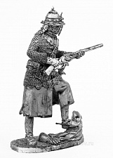 Миниатюра из олова 733 РТ Панцирный казак польских гусар 1610 год,поход на Москву, 54 мм, Ратник - фото