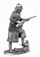 Миниатюра из олова 733 РТ Панцирный казак польских гусар 1610 год,поход на Москву, 54 мм, Ратник - фото