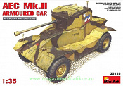 Сборная модель из пластика Британский бронеавтомобиль AEC Mk.II MiniArt (1/35) - фото