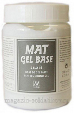 MAT GEL BASE 200ml (Матовая гелевая основа) Vallejo - фото