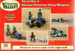 Солдатики из пластика German Paratroop Heavy Weapons, 1:72, Valiant Miniatures