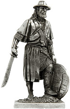 Миниатюра из металла 015. Немецкий пехотинец, середина XIV в. EK Castings - фото