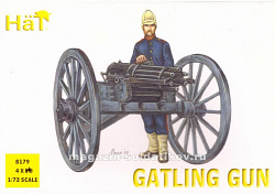 Солдатики из пластика Gatling Gun and Crew (1:72), Hat