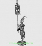 Миниатюра из олова Колокольчик оркестра 1-го полка гвардейских гренадер, 1807 г., 54 мм, Россия - фото