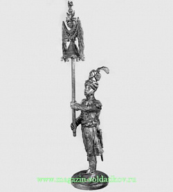 Миниатюра из олова Колокольчик оркестра 1-го полка гвардейских гренадер, 1807 г., 54 мм, Россия