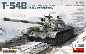 Сборная модель из пластика Советский средний танк T-54Б с полным интерьером MiniArt (1/35) - фото