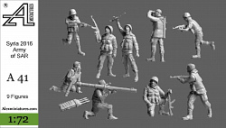 Сборные фигуры из смолы Сирийская армия, 1:72, Alex miniatures