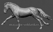 Сборная миниатюра из смолы Лошадь №22, 54 мм, Chronos miniatures - фото