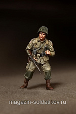 Сборная фигура из смолы SM 3556 Лейтенант 82-й воздушно-десантной дивизии. День Д. 1944, 1:35, SOGA miniatures - фото