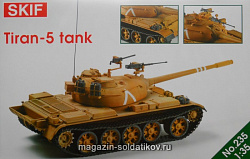Сборные фигуры из пластика Израильский танк Тиран-5 SKIF (1/35)