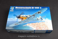Сборная модель из пластика Самолет Мессершмитт BF - 109F - 4 1:32 Трумпетер