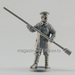 Сборная миниатюра из смолы Матрос-артиллерист с прибойником, 28 мм, Аванпост - фото