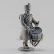 Сборная миниатюра из смолы Барабанщик фузилёрной роты, 28 мм, Аванпост - фото