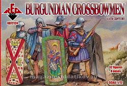 Солдатики из пластика Burgundian crossbowmen. 15 cent (1:72) Red Box