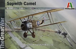 Сборная модель из пластика ИТ Самолет Sopwith Camel ПМВ, 1:32 Italeri