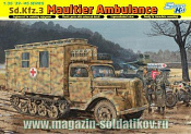 Сборная модель из пластика Д Грузовик Sd.Kfz.3 Maultier Ambulance, (1/35) Dragon - фото