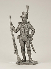 Миниатюра из олова Рядовой пехотного полка Адлеркройца. Швеция, 1809 г.,54 мм EK Castings - фото