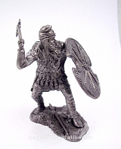Миниатюра из олова Персидский воин с клевцом V в. до н.э. 75 мм, Солдатики Публия - фото