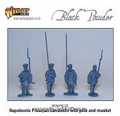 Сборные фигуры из металла Прусские Ландвер с Пиками BLI Warlord - фото