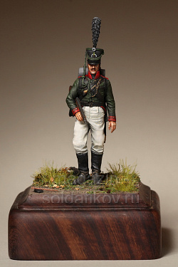 Сборная фигура из смолы SM 5408 Рядовой Восточно-Прусского егерского батальона 1808-1813, 54 мм, SOGA miniatures