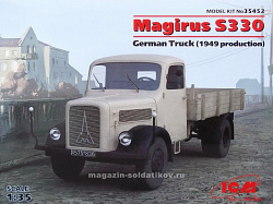 Сборная модель из пластика Magirus S330, Германский грузовой автомобиль 1949 г. (1/35) ICM