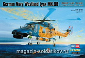 Сборная модель из пластика Вертолет German Navy Westland Lynx MK.88 (1/72) Hobbyboss - фото