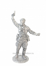 Миниатюра из олова Комбат, капитан пехоты Красной Армии, 1941-43гг. СССР, 54мм. EK Castings - фото