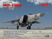 Сборная модель из пластика МиГ-25 РБ Советский самолет-разведчик (1/48) ICM - фото