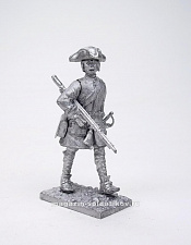 Миниатюра из олова Шведский мушкетер (оружие под правой рукой), 54 мм, Магазин Солдатики - фото