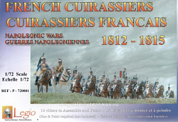 Солдатики из пластика French Cuirassiers Napoleonic Wars 1812-15, 1/72, Legio