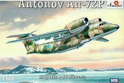 Сборная модель из пластика Антонов Aн-72П патрульный самолет Amodel (1/144)