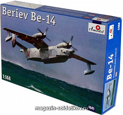 Сборная модель из пластика Бериев Бе-14 Советский спасательный самолет Amodel (1/144)
