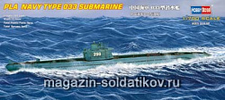 Сборная модель из пластика Подлодка PLAN Type 033 Submarine (1/700) Hobbyboss