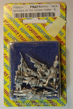 Фигурки из металла Гвардейская моряки, командование (28 мм) Foundry - фото